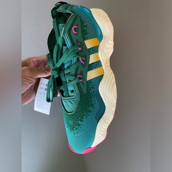 adidas Trae Young 3 Atlanta 1996 Olympics Team Green Men’s Sz 13.5 New No Box - Picture 3 of 8